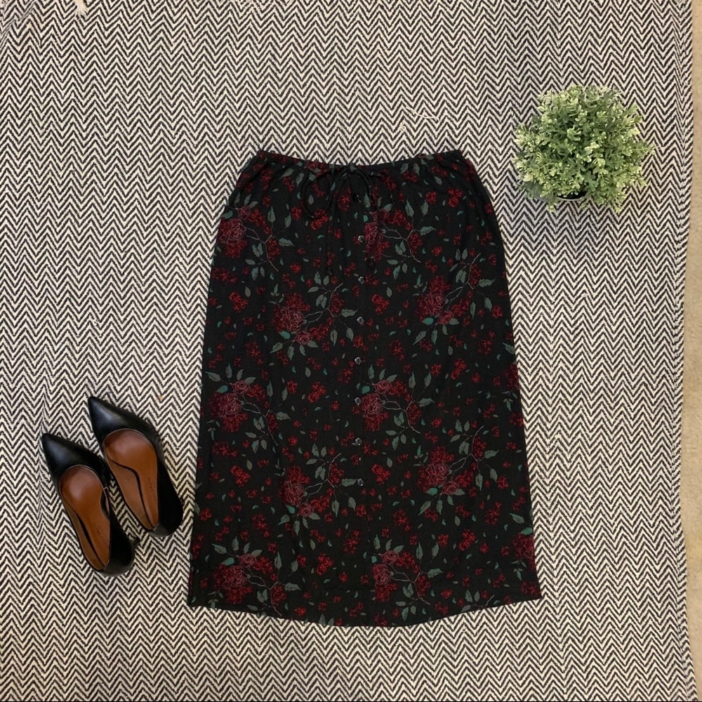 Vintage BENTLEY, Floral Midi Skirt